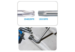 Набор ключей  Torx 9 ед. Г-образных экстрадлинных c шаром Т10-Т50 KING TONY 204B29PR - Фото 2