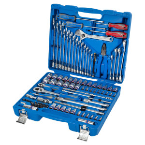 Универсальный набор инструментов 1/4"-1/2" 103 ед., 6-ти гранные KING TONY 7503MR - Фото 7