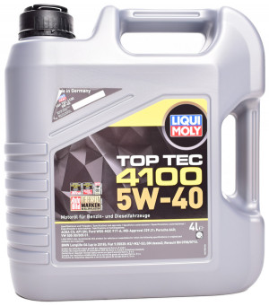 Масло моторное LIQUI MOLY Top Tec 4100 SAE 5W-40  синтетика 4л - Фото 2
