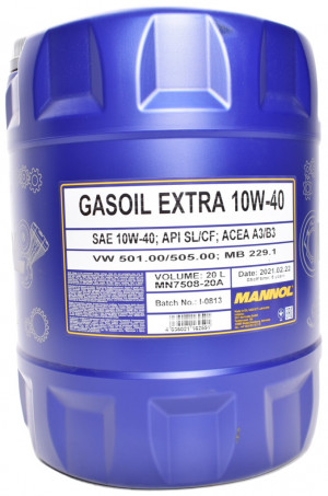Масло моторное MANNOL Gasoil Extra 10W-40 20 л