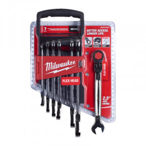 Набор комбинированных ключей MAXBITE с шарниром 7 шт. MILWAUKEE ACC 4932478557
