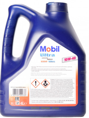 Масло моторное MOBIL Ultra 10W-40 4л - Фото 2