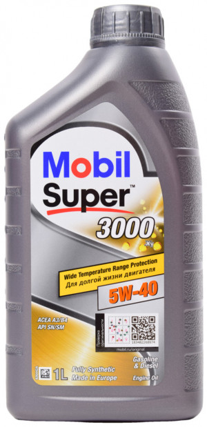 Масло моторное Mobil Super 3000 5w-40 синтетика 1л