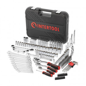 Универсальный набор инструментов 1/2" & 3/8" & 1/4", 156 ед., Cr-V STORM INTERTOOL ET-8156 - Фото 2