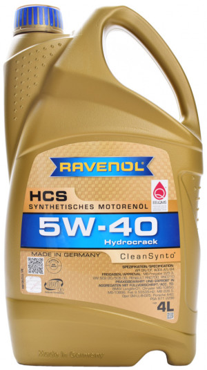Масло моторное RAVENOL HCS 5W-40 4 л - Фото 2