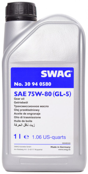 Трансмиссионное масло; Масло ступенчатой коробки передач SWAG 30 94 0580 - Фото 2