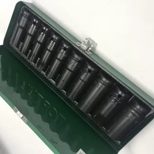 Набор длинных торцевых головок ударных TOPTUL 1/2" 10-24мм 10ед. GDAD1002 - Фото 3