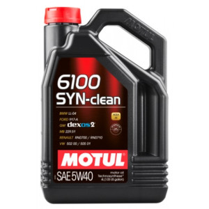 Масло моторное MOTUL 6100 Syn-clean SAE 5W40 4 л