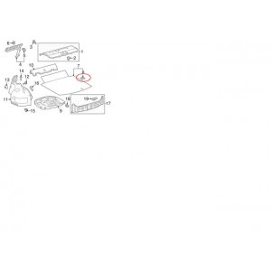 Крюк багажной сетки Toyota 64725-33100