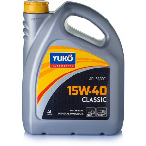 Масло моторное YUKO Classic 15W-40 4 л