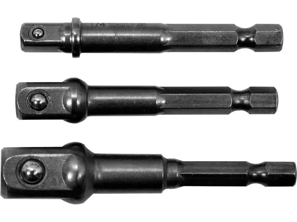 Набор адаптеров 1/4, 3/8, 1/2 - HEX 6 мм Yato YT-04685