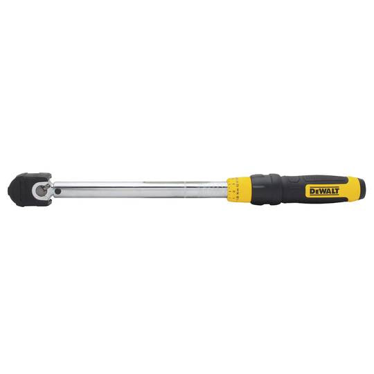 Ключ динамометрический 3/8", диапазон крутящего момента 27-135 Нм. DeWALT DWMT75463-0