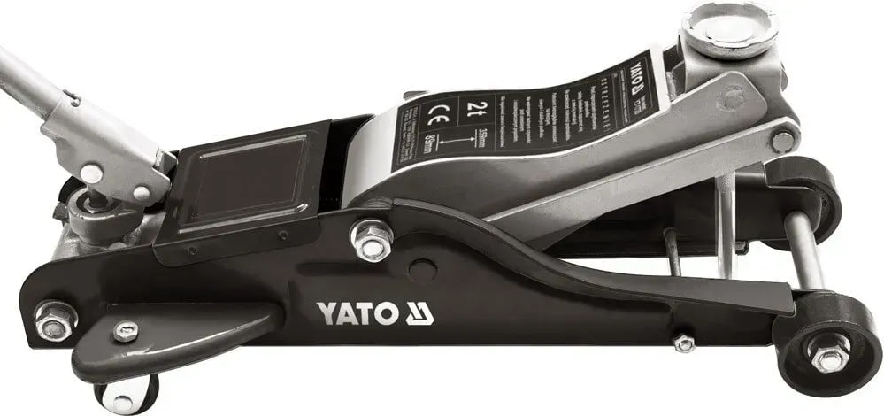 Домкрат гидравлический подкатный: 2 т, H=89 – 359 мм YATO YT-1720