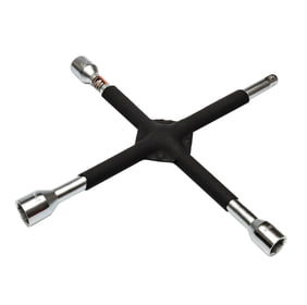 Ключ баллонный 17х19х21мм крест усиленный ELEGANT EL 102 821