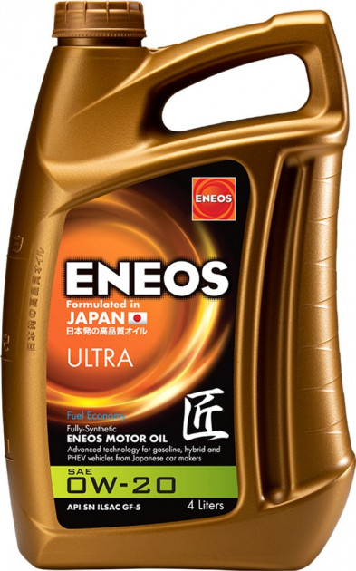 Масло моторное ENEOS ULTRA 0W-20 4 л