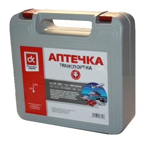 Автомобильная аптечка ДОРОЖНАЯ КАРТА DK TY001