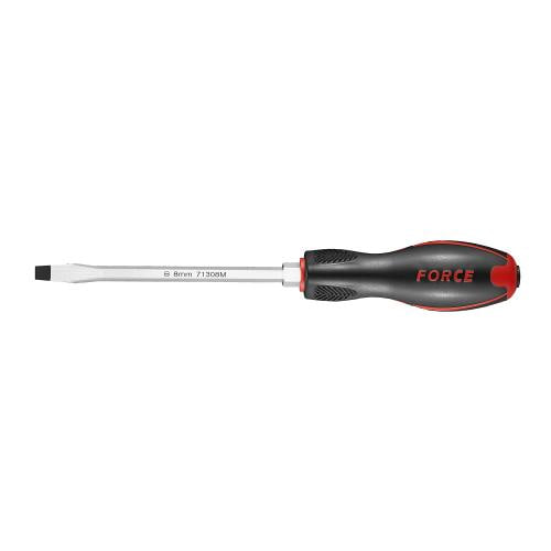 Отвертка шлицевая 1,0х5,5х125мм, усиленная с ударным конечником FORCE TOOLS 713055M