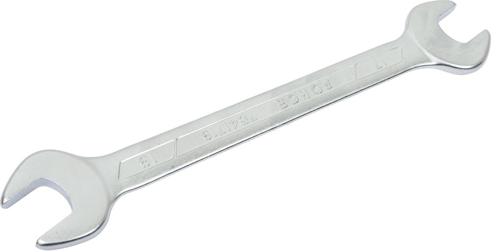 Ключ рожковый 18 х 19 мм FORCE TOOLS 7541819