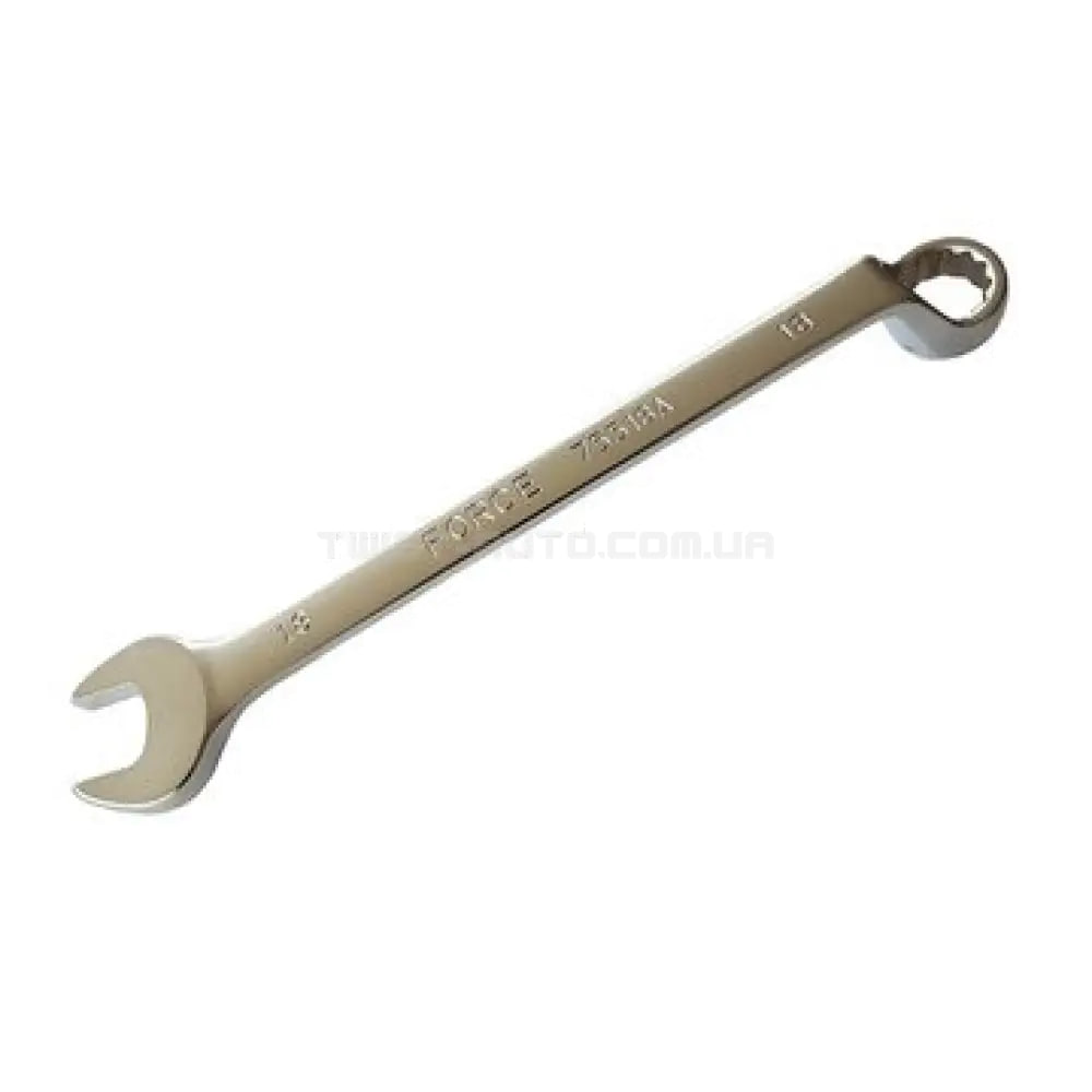 Ключ комбинированный 18 мм угол 75 градусов FORCE TOOLS 75518A