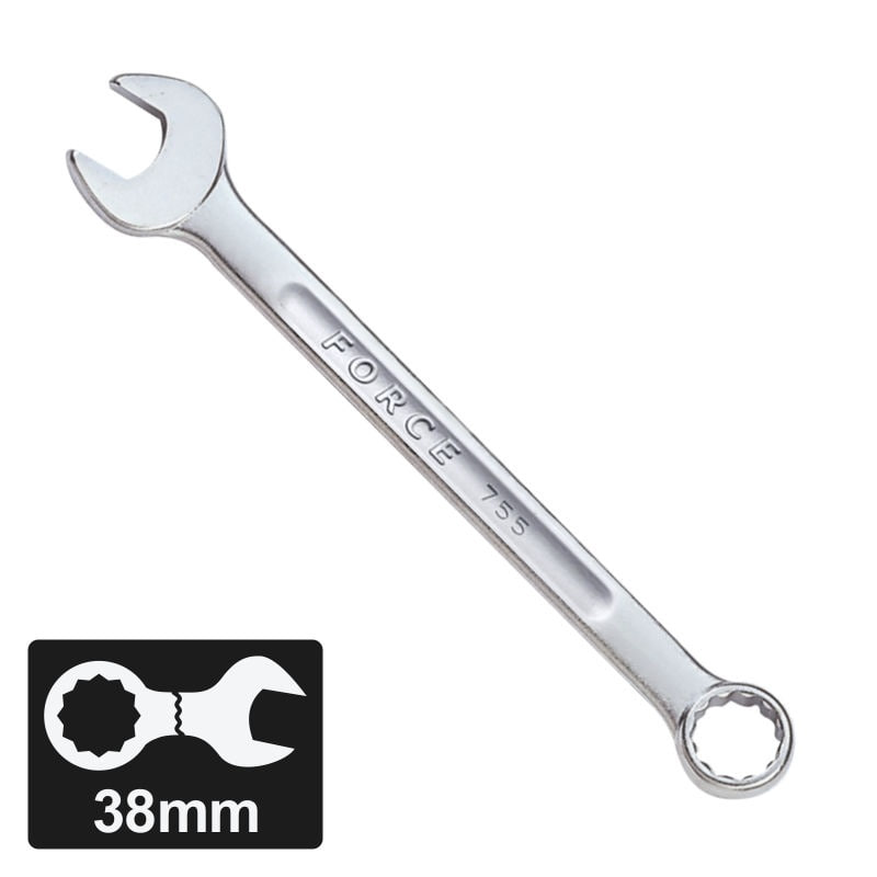 Ключ комбинированный 38 мм FORCE TOOLS 75538