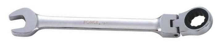 Ключ комбинированный 16 мм FORCE с трещоткой и шарниром L=215 мм FORCE TOOLS 75716F