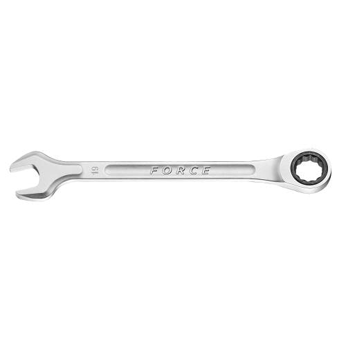Ключ комбинированный 19 мм FORCE с трещоткой L=140 мм FORCE TOOLS 75719