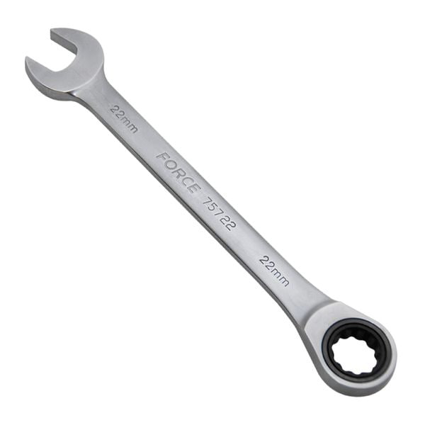 Ключ комбинированный 22 мм FORCE с трещоткой L=140 мм FORCE TOOLS 75722
