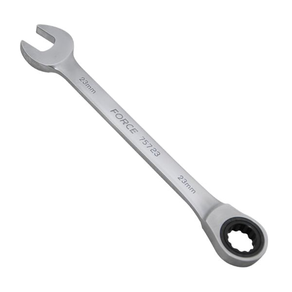 Ключ комбинированный 23 мм FORCE с трещоткой L=140 мм FORCE TOOLS 75723