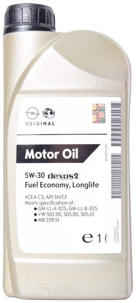 Моторное масло GM dexos2 5W-30 1л