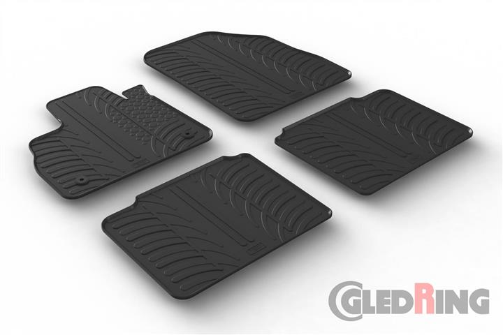 Коврики салона резиновые, комплект GledRing 0055
