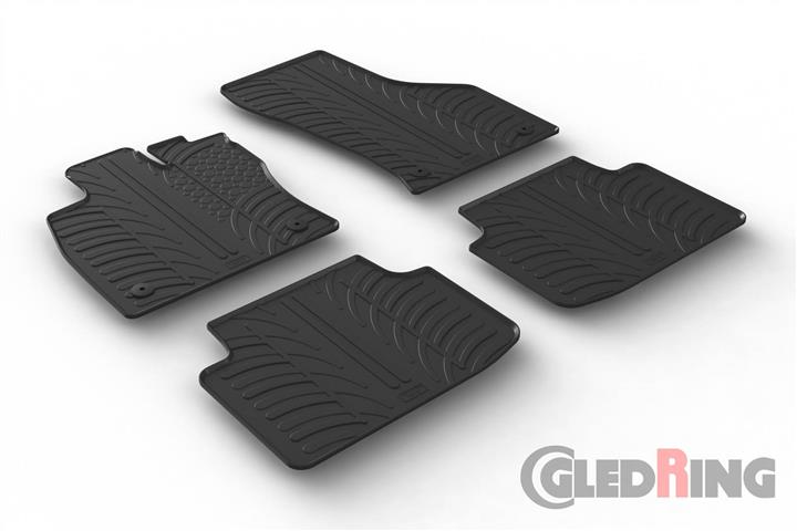 Килимки салону гумові, комплект GledRing 0077