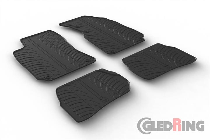Коврики салона резиновые, комплект GledRing 0078