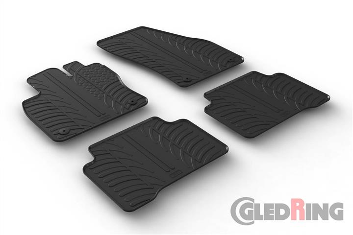 Коврики салона резиновые, комплект GledRing 0079