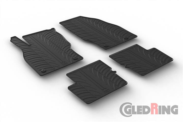 Килимки салону гумові, комплект GledRing 0092
