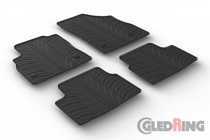Коврики салона резиновые, комплект GledRing 0094