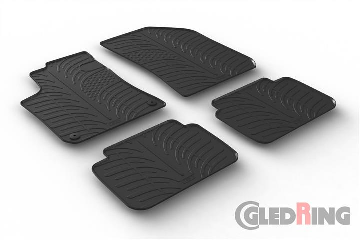 Килимки салону гумові, комплект GledRing 0162