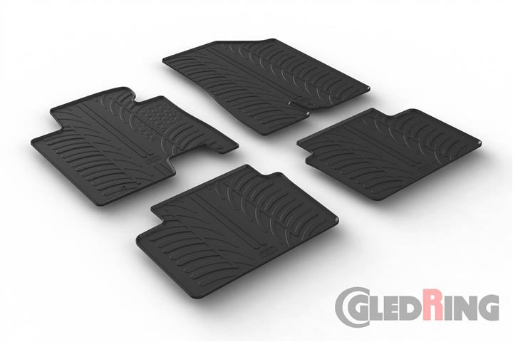 Коврики салона резиновые, комплект GledRing 0206