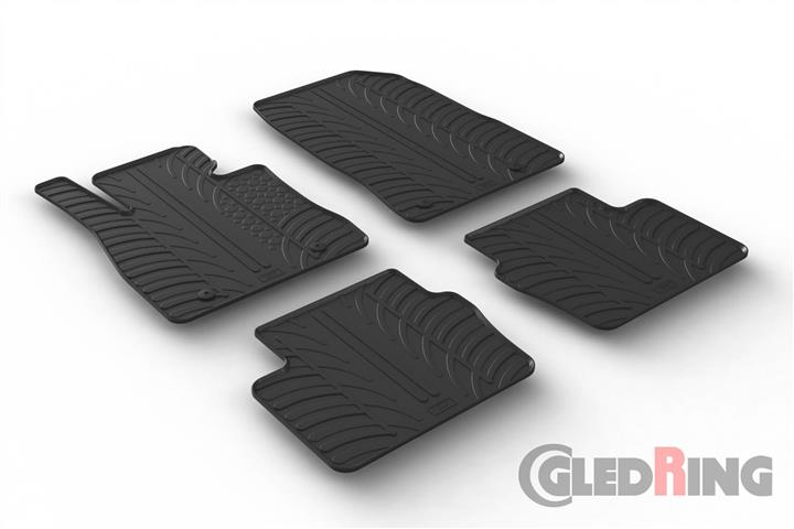 Коврики салона резиновые, комплект GledRing 0221