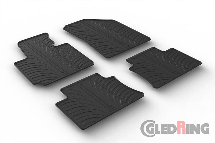 Коврики салона резиновые, комплект GledRing 0239