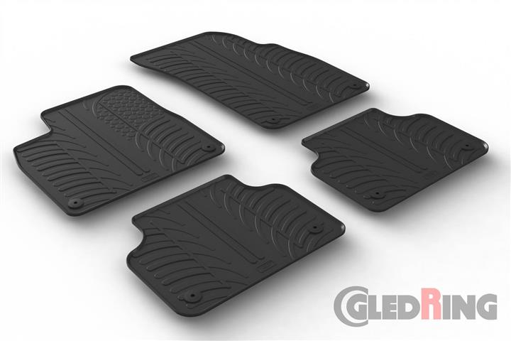 Коврики салона резиновые, комплект GledRing 0251
