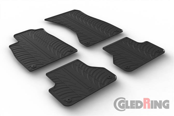 Коврики салона резиновые, комплект GledRing 0252