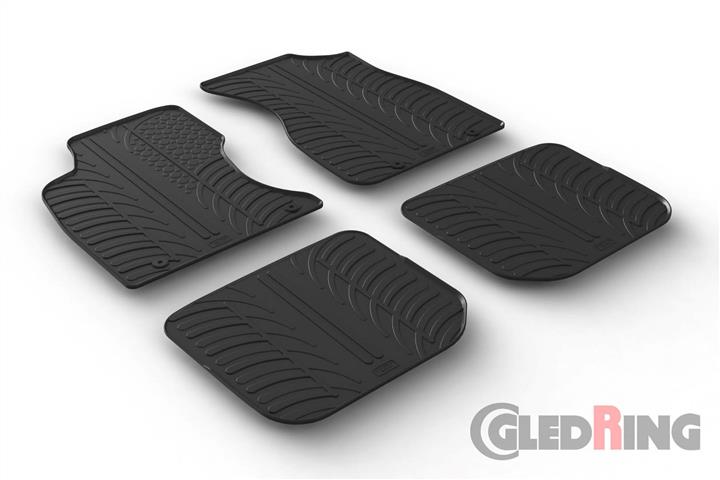 Коврики салона резиновые, комплект GledRing 0256