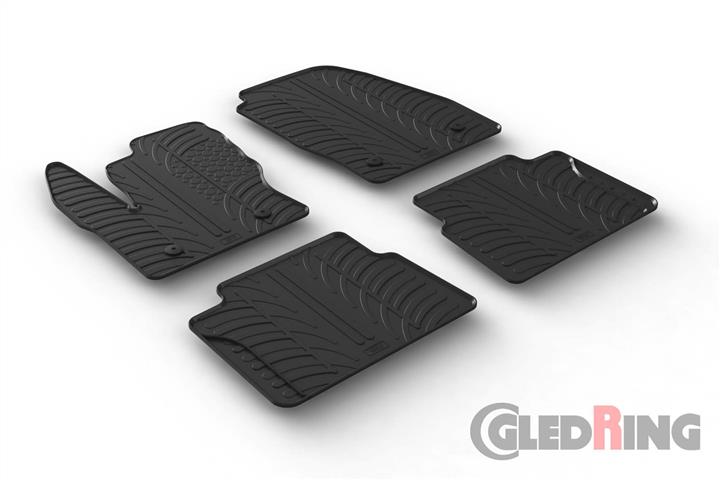 Коврики салона резиновые, комплект GledRing 0275