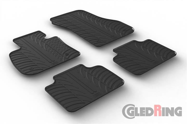 Коврики салона резиновые, комплект GledRing 0345
