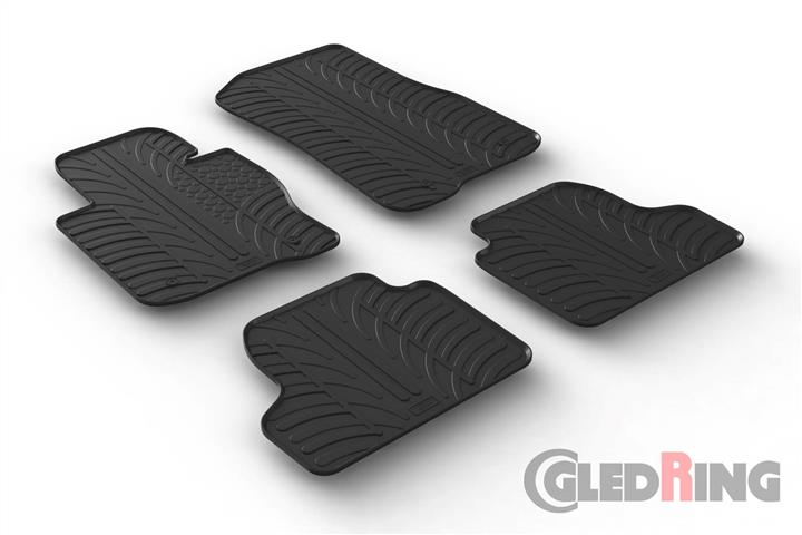 Коврики салона резиновые, комплект GledRing 0348