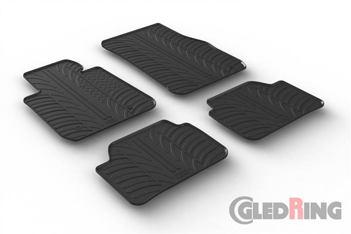 Коврики салона резиновые, комплект GledRing 0349