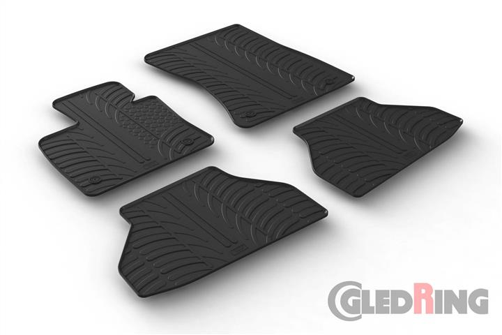 Коврики салона резиновые, комплект GledRing 0355