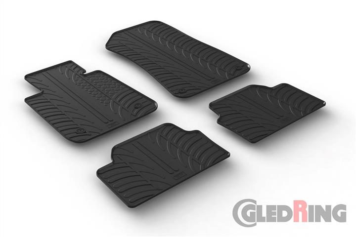 Коврики салона резиновые, комплект GledRing 0356