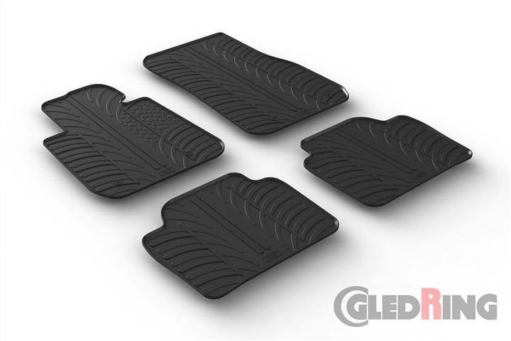Коврики салона резиновые, комплект GledRing 0359