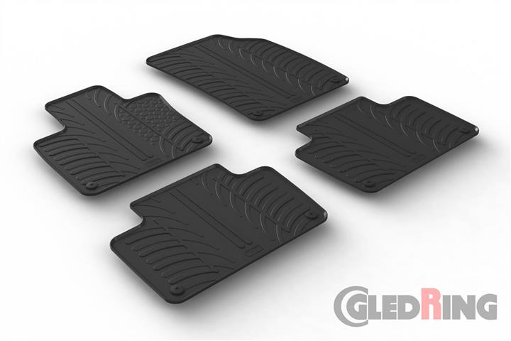 Коврики салона резиновые, комплект GledRing 0388